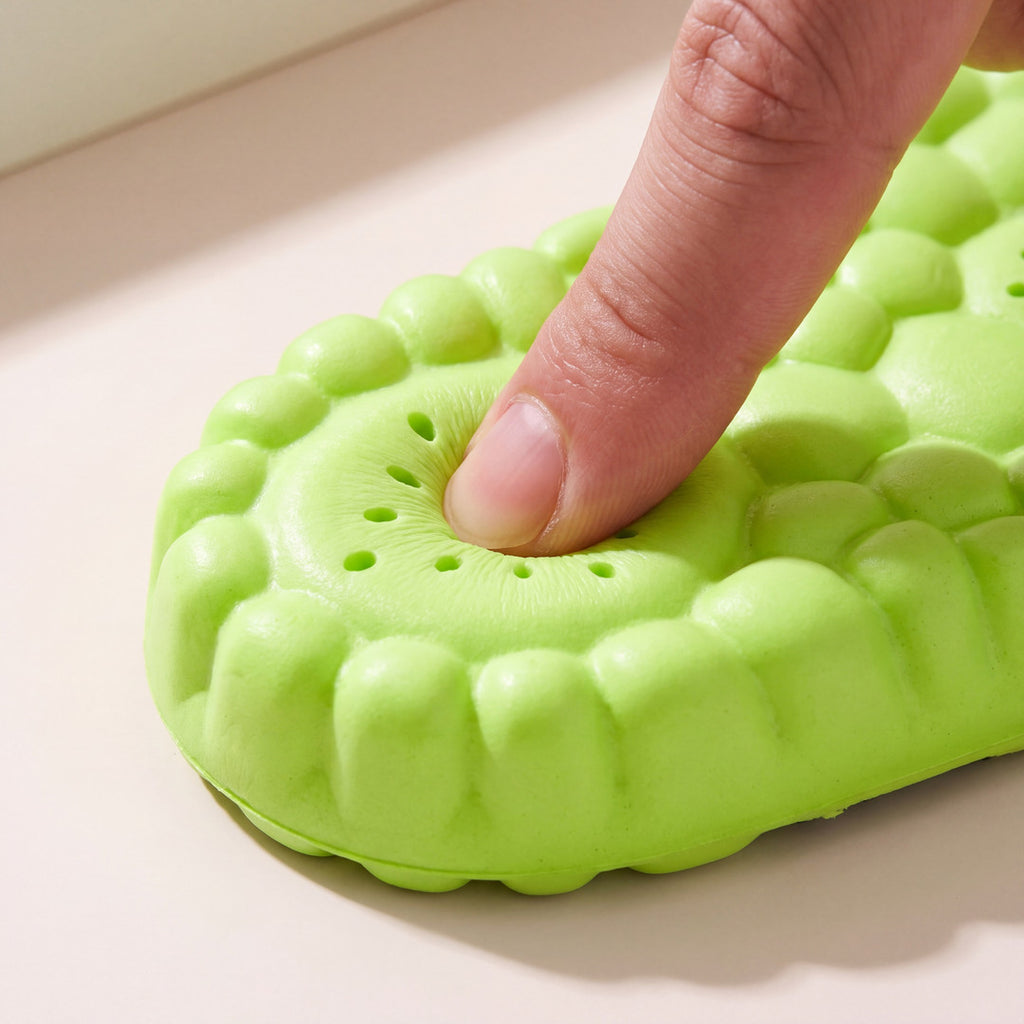 Närbild på den stötdämpande hälen på Cloud Comfort Insoles