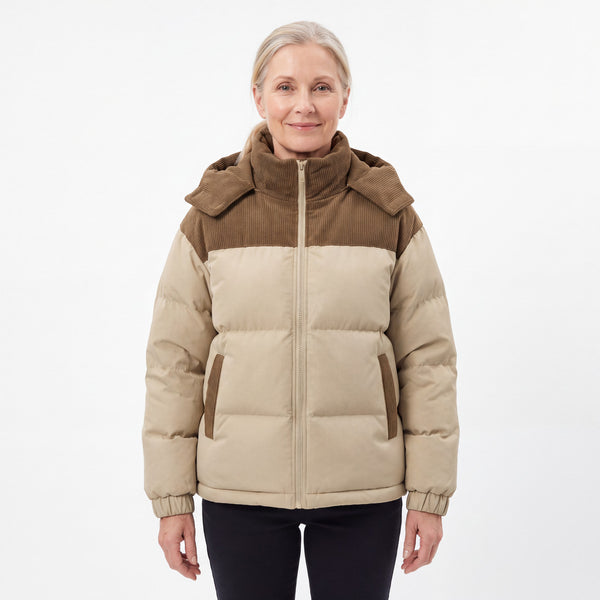 Cord Puffer Jacket