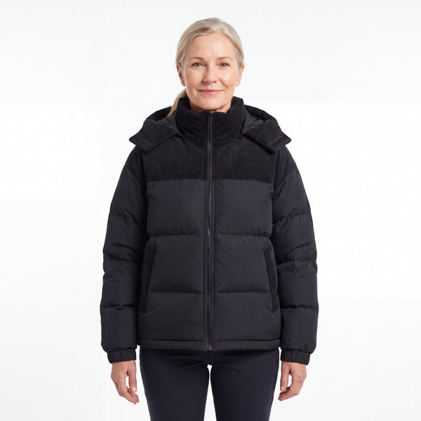 Cord Puffer Jacket