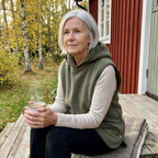 Sherpa Hoodie Vest dam