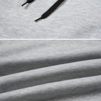 OUTDOORS NORDIC grey fleece 24/7 pants featuring a soft textured fabric and an adjustable black drawstring waistband.