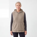 Sherpa Hoodie Vest dam i beige