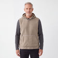 Sherpa Hoodie Vest herr i beige