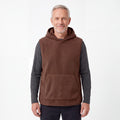 Sherpa Hoodie Vest herr i brun