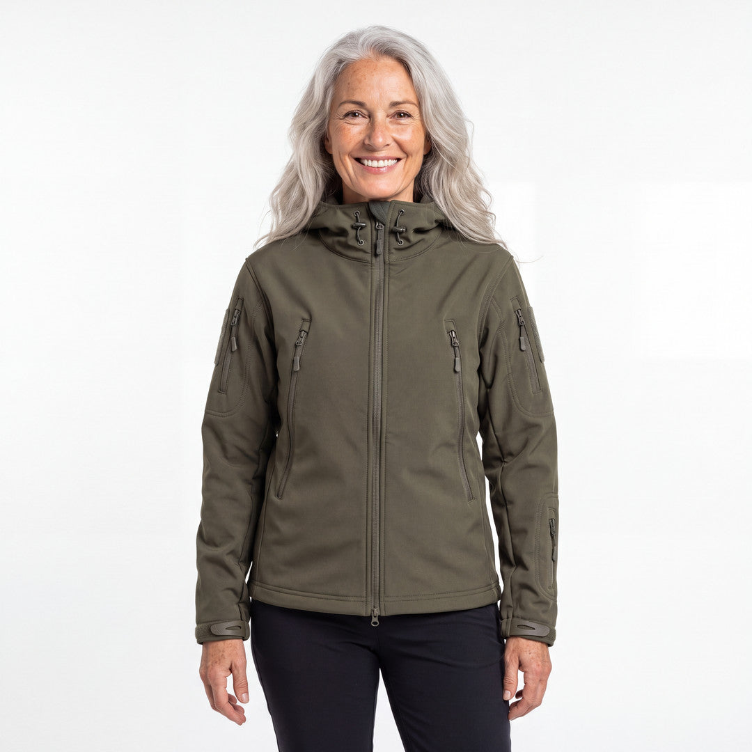 Utility Softshell Jacket dam i armégrön