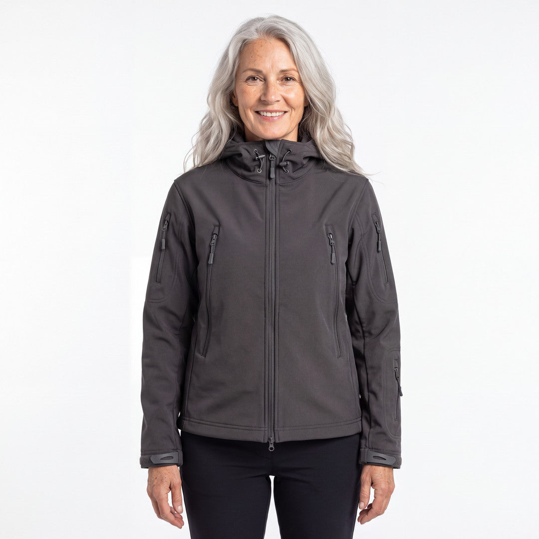 Utility Softshell Jacket dam i grå