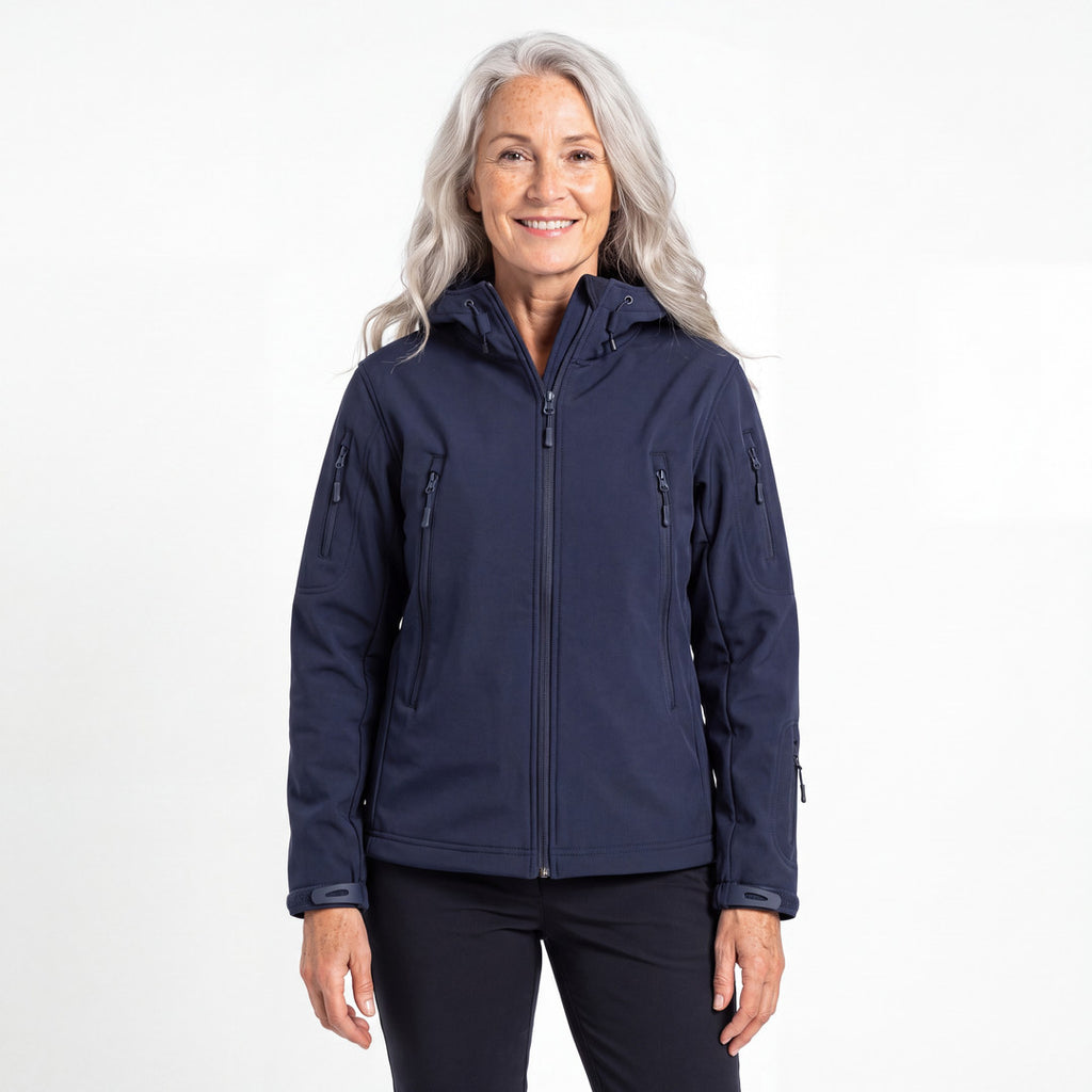 Utility Softshell Jacket dam i marinblå
