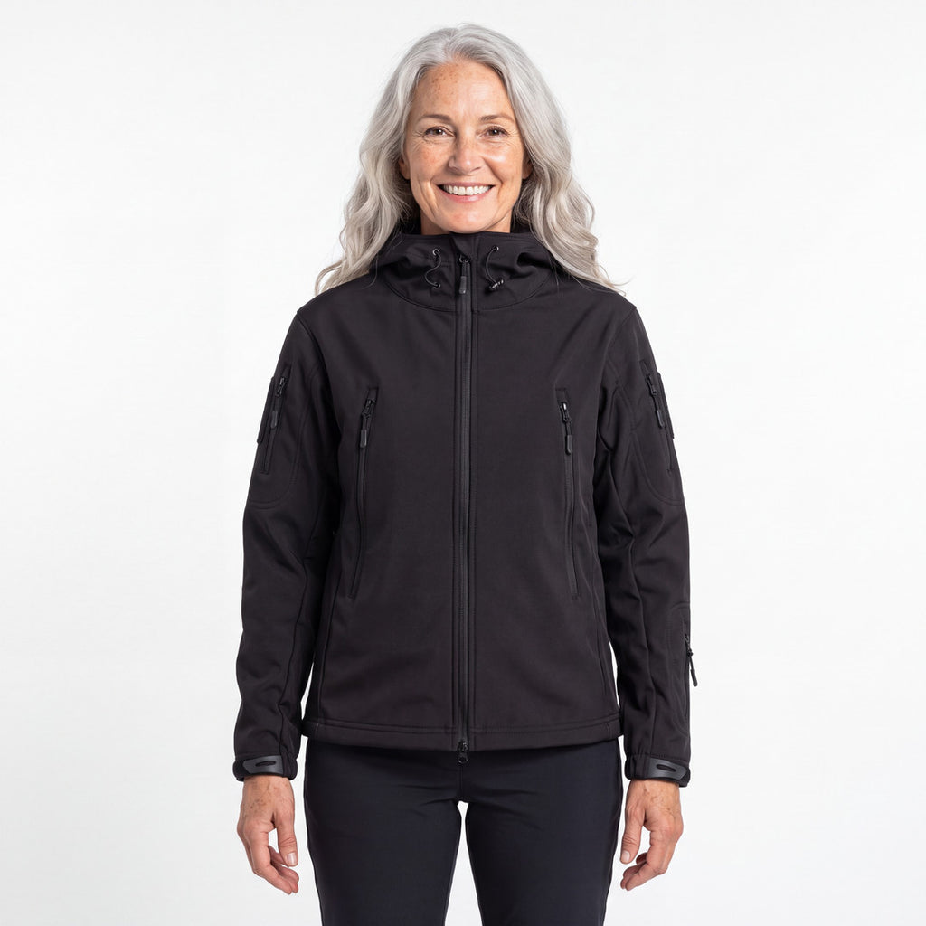 Utility Softshell Jacket dam i svart