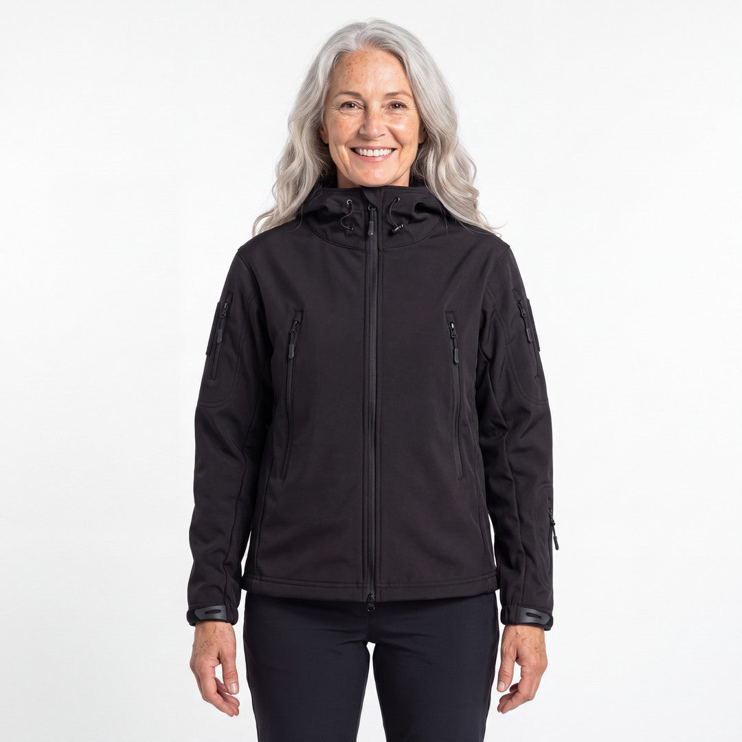 Utility Softshell Jacket dam i svart