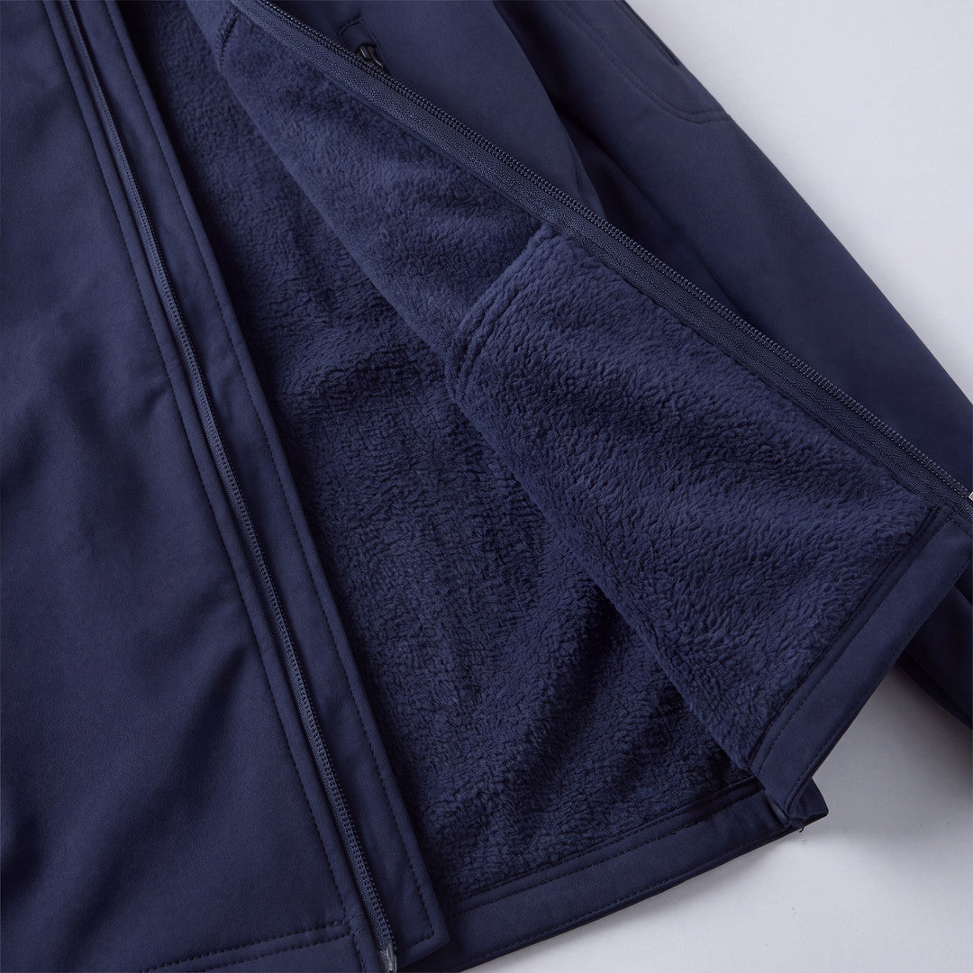 Det mjuka fleecefodret inuti Utility Softshell Jacket